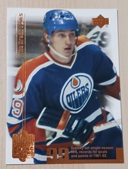 1999 Upper Deck Wayne Gretzky Living Legend #13 Single Season Goals Record